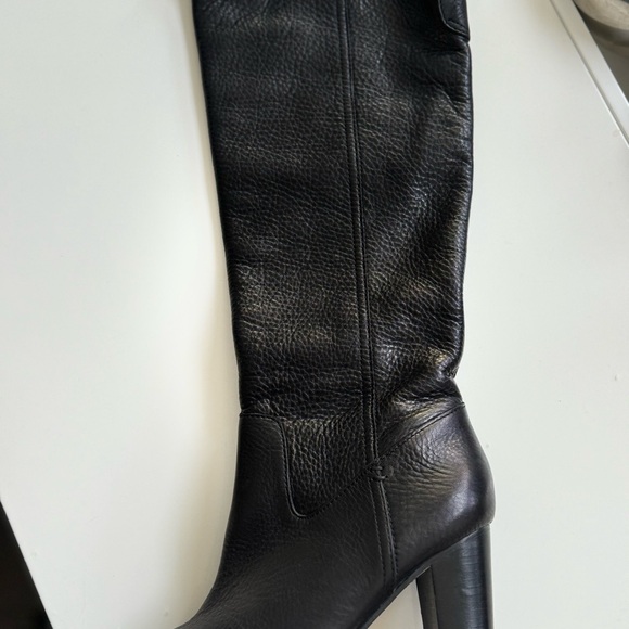 Coach Kaylie Pebble Grain black leather boots - Picture 10 of 12